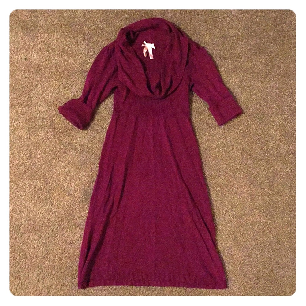 Burgundy dress